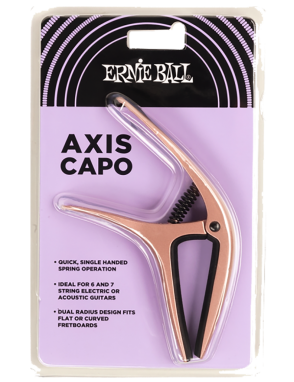 Ernie Ball® 9605 Cejillos Axis Capo Rose Gold