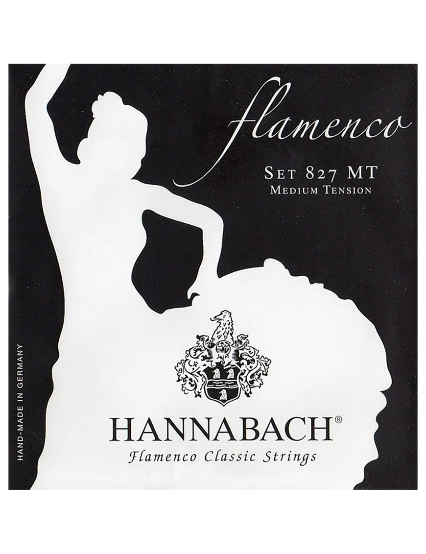 HANNABACH® 827 Flamenco Cuerdas Guitarra Clásica Nylon Tensión Media