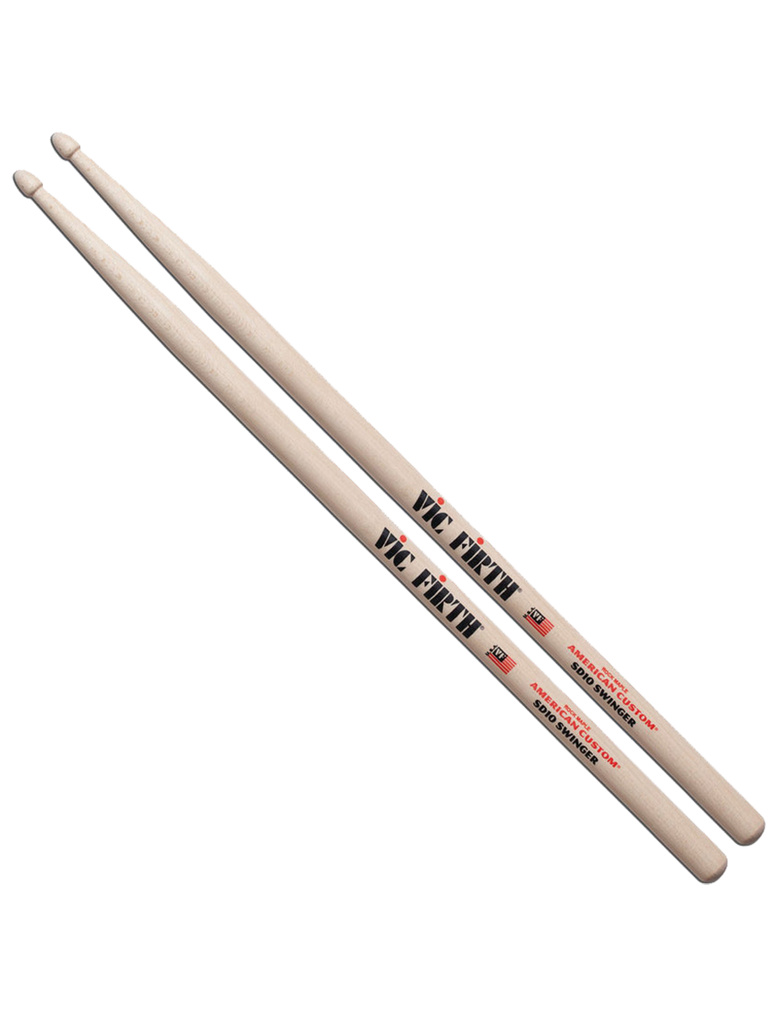 VIC FIRTH® SD10 Swinger Driver American Custom® Baquetas Punta Madera