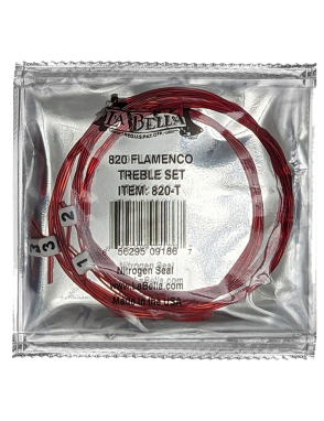 LA BELLA 820 Flamenco Red Cuerdas Guitarra Flamenca Nylon Tensión Media