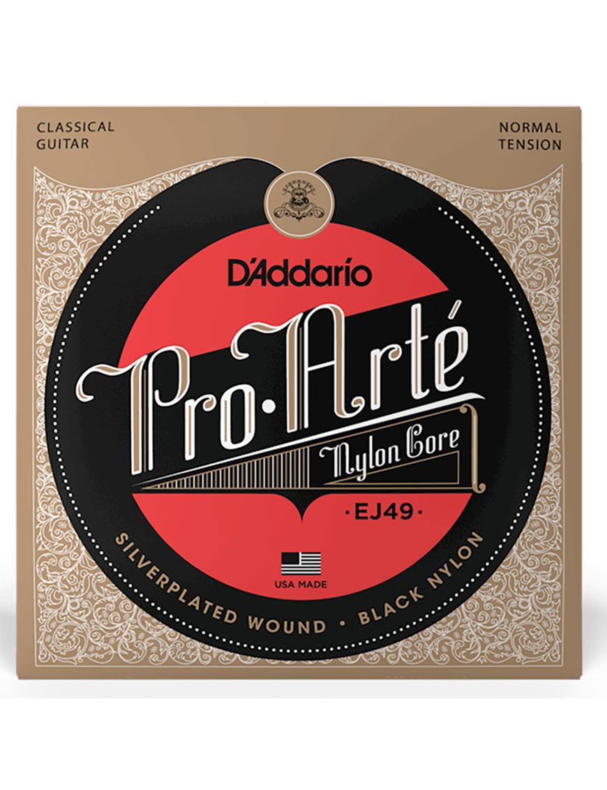 D'Addario EJ49 Pro Arté Cuerdas Guitarra Clásica Nylon Tensión Normal 28-43