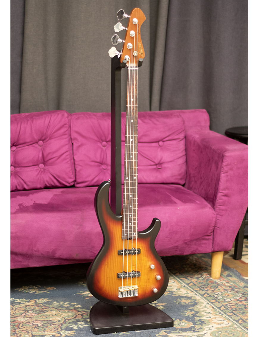 Aria® 313-JP Tributo Jaco Pastorius Bajo Eléctrico Fretless| Open-Pore Sunburst