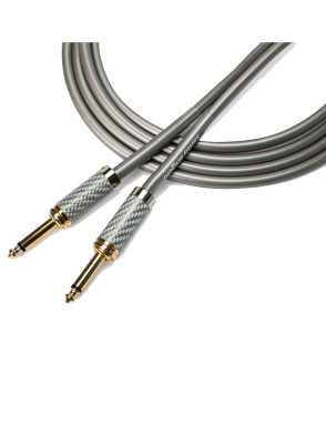 Santo Angelo® METAL DCI SILVER Cable Instrumentos Plug ¼" Recto a Plug ¼" Recto OFHC | 4.57 mt