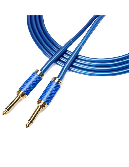 Santo Angelo® METAL DCI Blue Cable Instrumentos Plug ¼" Recto a Plug ¼" Recto OFHC | 4.57 mt