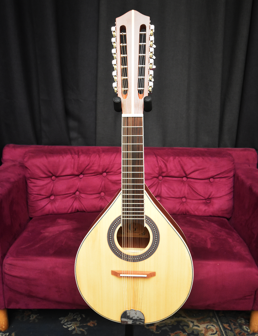GCR® M-12 Mandolina Acústica 12 Cuerdas con Funda | Natural