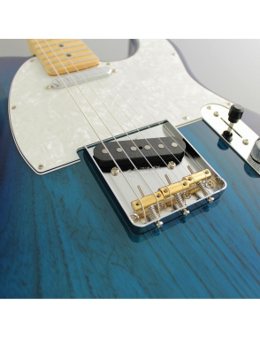 FGN® Neo Classic NTE100MAH Guitarra Eléctrica Telecaster® Funda | See-Thru Blue Burst
