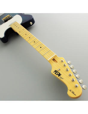 FGN® Neo Classic NTE100MAH Guitarra Eléctrica Telecaster® Funda | See-Thru Blue Burst