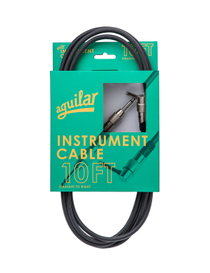 Aguilar® INST10RS Cables Instrumentos Plug ¼" Angulado A Plug ¼" Recto OFHC | 3.05 mt
