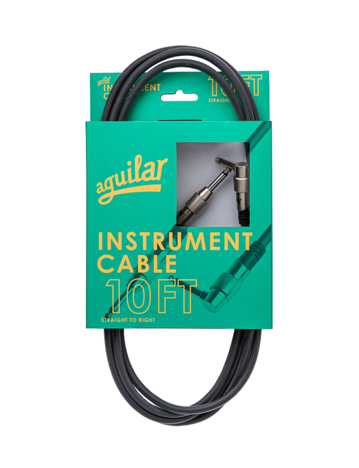 Aguilar® INST10RS Cables Instrumentos Plug ¼" Angulado A Plug ¼" Recto OFHC | 3.05 mt