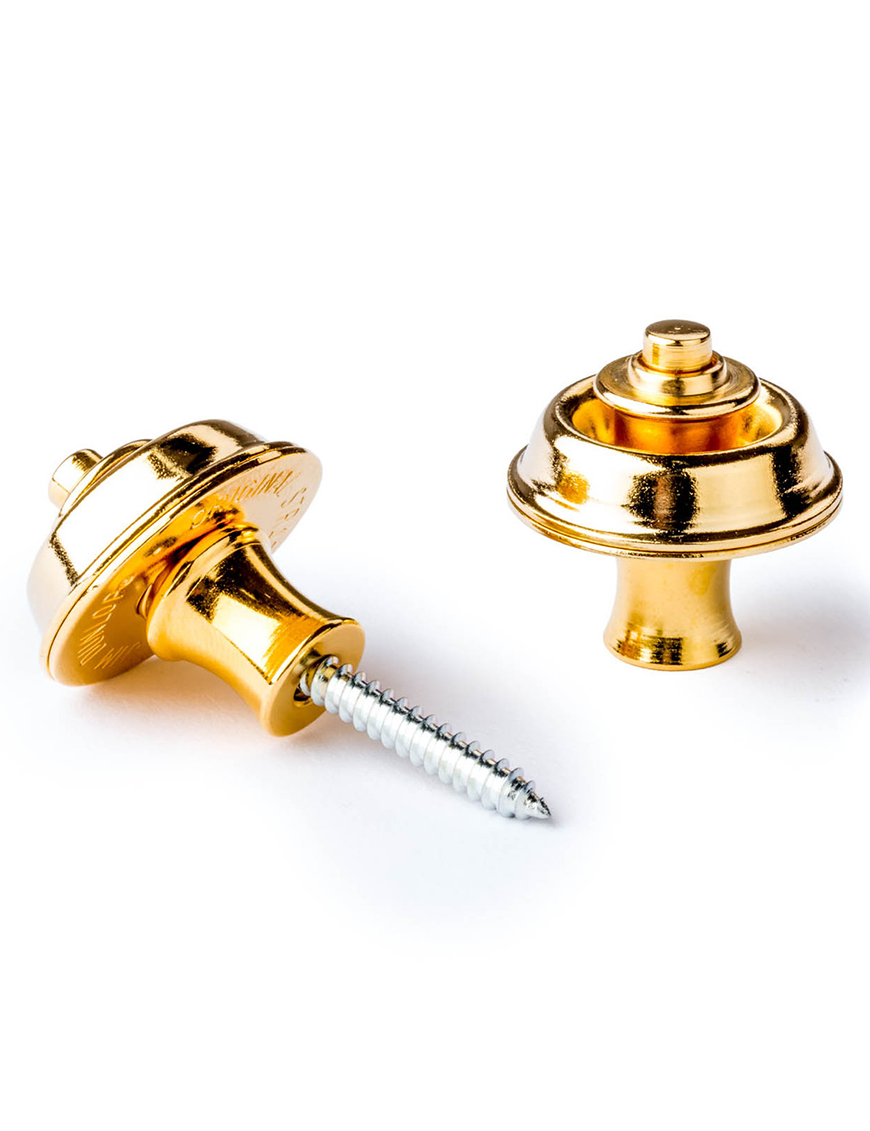 Dunlop® SLS1034G Seguro Correa Straplok® Dual Design Gold 24KT