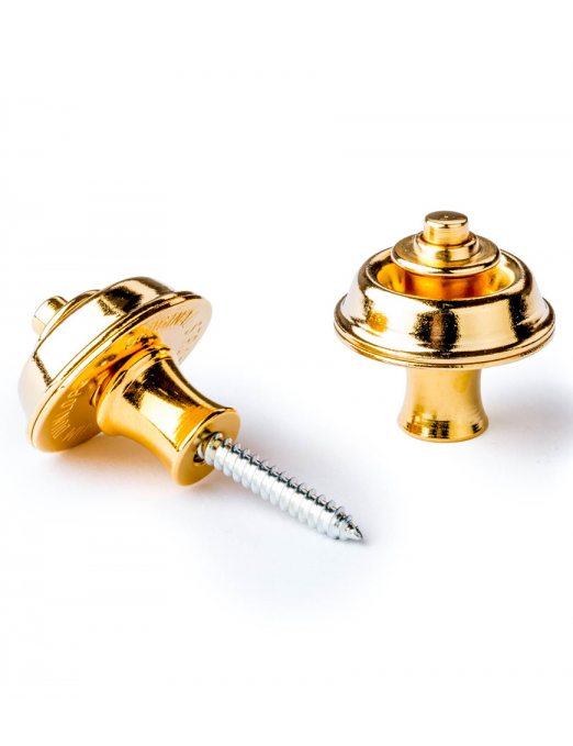 Dunlop® SLS1034G Seguro Correa Straplok® Dual Design Gold 24KT Dunlop® SLS1034G Seguro Correa Straplok® Dual Design Gold 24KT