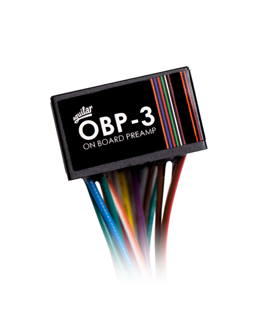 Aguilar® OBP-3TK/PP Preamp Bajo Onboard Potenciómetros: 1 Treble 1 Bass 1 Mid 1 Push/Pull