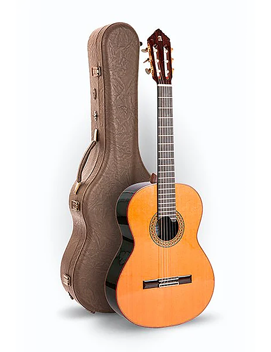 Alhambra® Premier Pro Madagascar Guitarra Clásica Nivel Pro Natural con Case