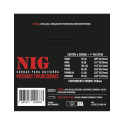 NIG® N-63 9-42 Cuerdas Guitarra Eléctrica Acero Níquel Extra : 1 Cuerda (1ra) y 1 Uñeta