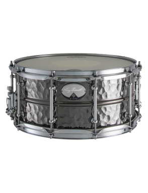 Dixon Artisan Gregg Bissonette Signature Caja Batería 14x6.5" Hammered Black Nickel Plated