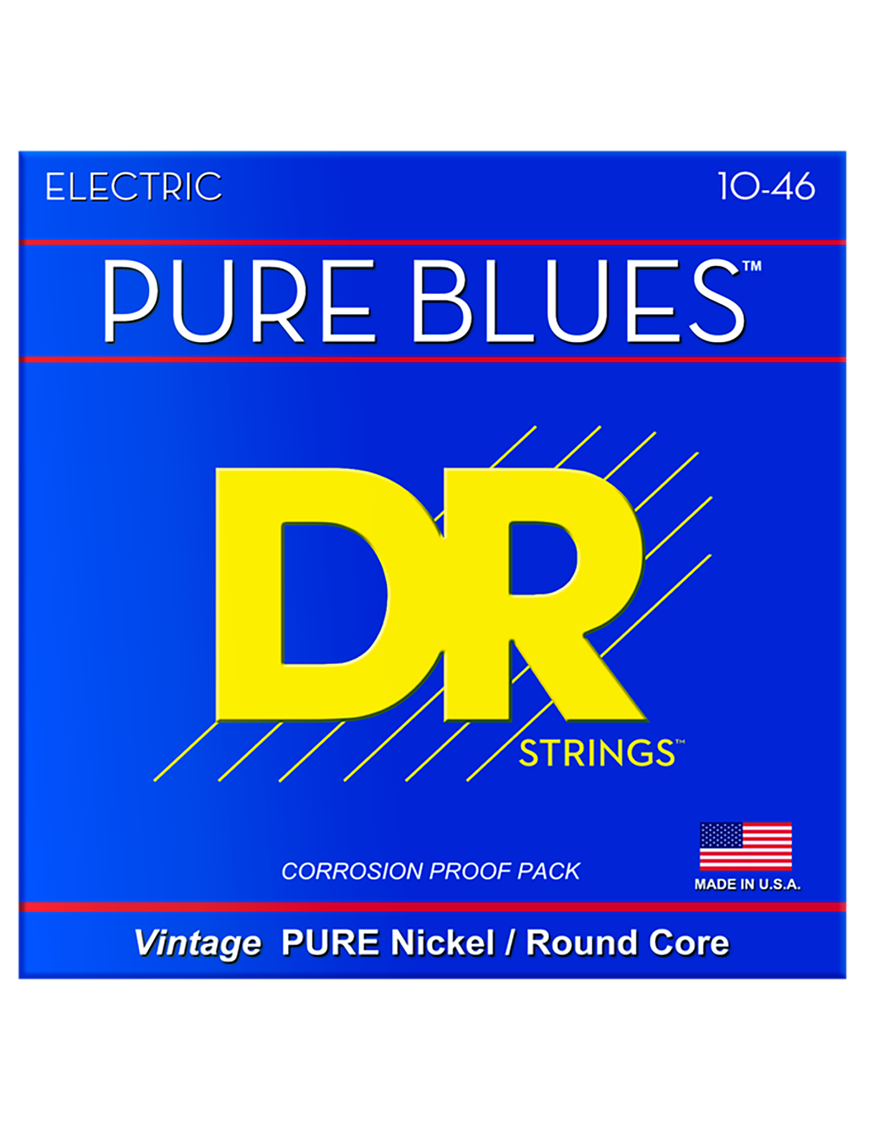 DR PURE BLUES™ 10-46 Cuerdas Guitarra Eléctrica Medium