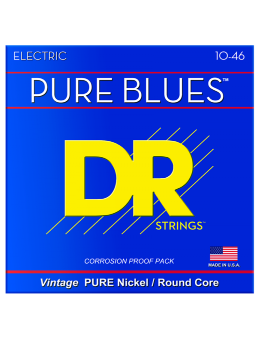 DR PURE BLUES™ 10-46 Cuerdas Guitarra Eléctrica Medium