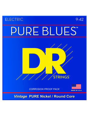 DR PURE BLUES™ 9-42 Cuerdas Guitarra Eléctrica Light