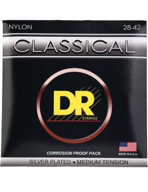 DR Cuerdas CN-H CLASSICAL Guitarra Clásica Nylon Tensión Alta 28-44