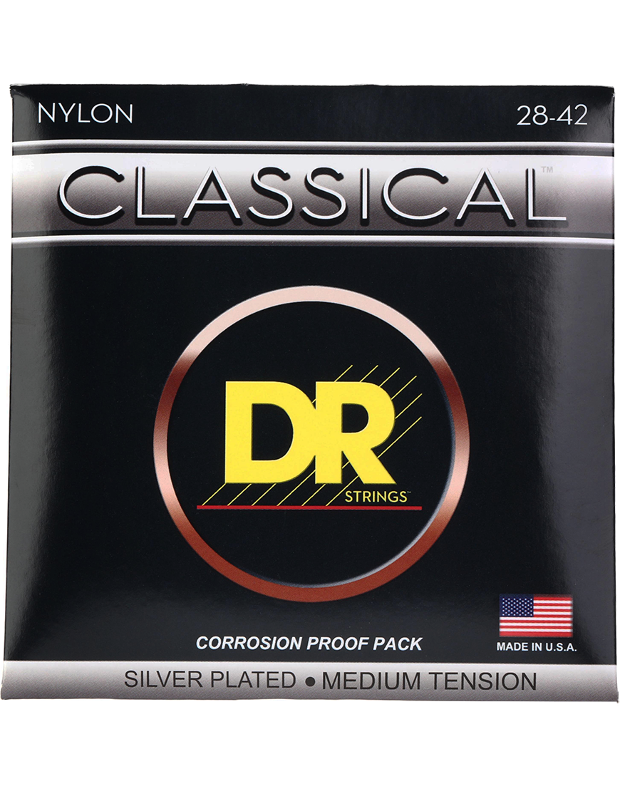 DR Cuerdas CN-H CLASSICAL Guitarra Clásica Nylon Tensión Alta 28-44