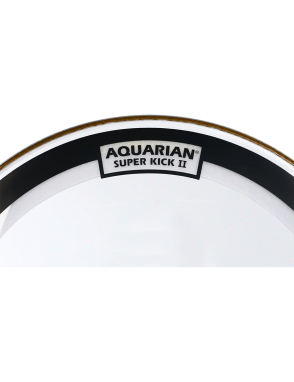 Aquarian® SKII-16 SUPER KICK II™ Parche Bombo 16" Clear | 2-Capas 7/7