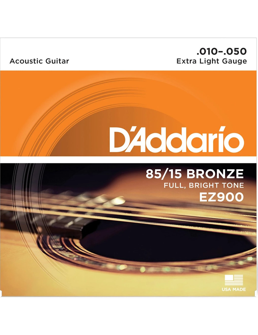 D'Addario EZ900 10-50 Cuerdas Guitarra Acústica 85/15 Bronze