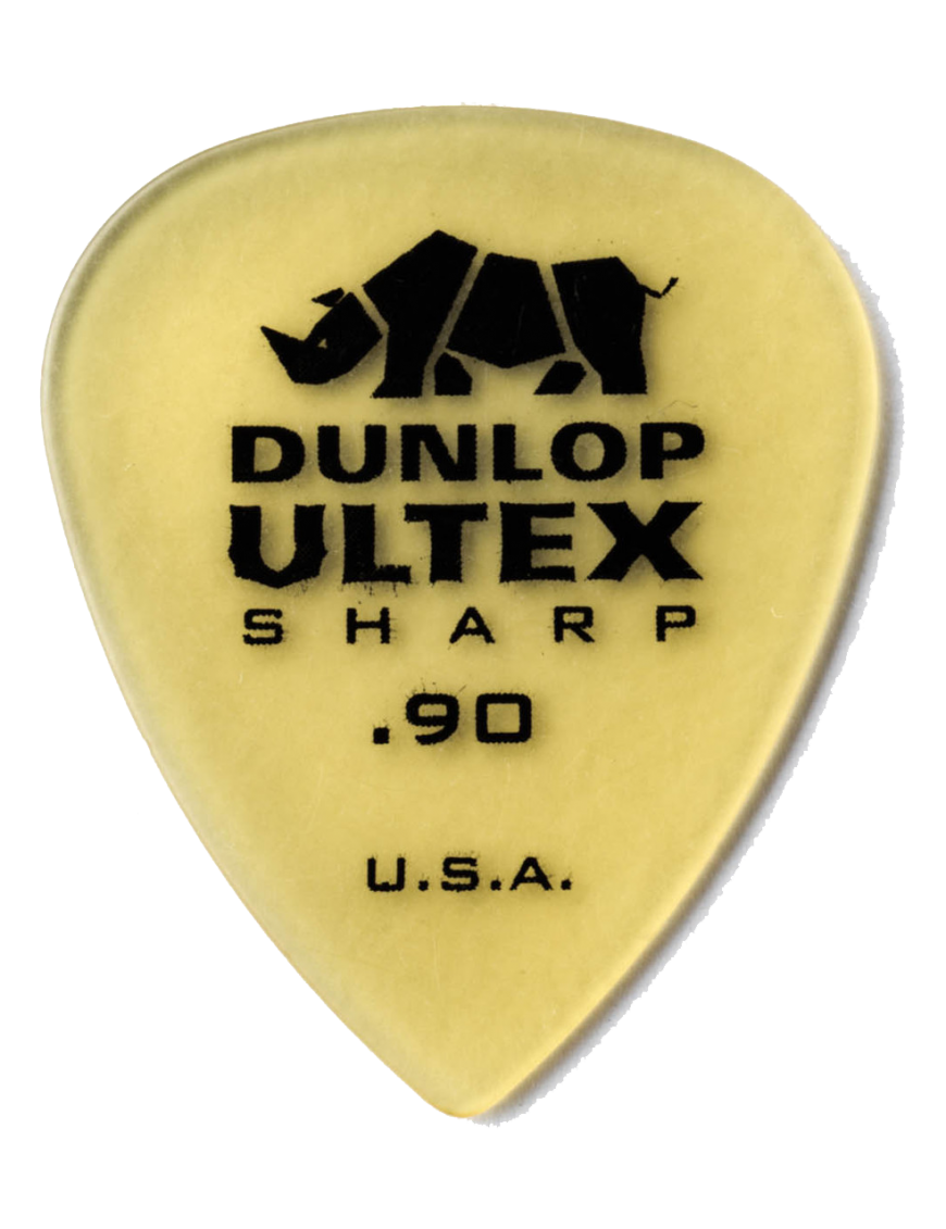 Dunlop® 433 Ultex® Sharp Uñetas Calibre: .90mm Miel | Bolsa:  36 Unidades