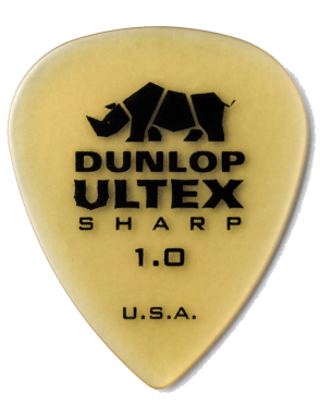 Dunlop® 433 Ultex® Sharp Uñetas Calibre: 1.0mm Miel | Bolsa:  36 Unidades