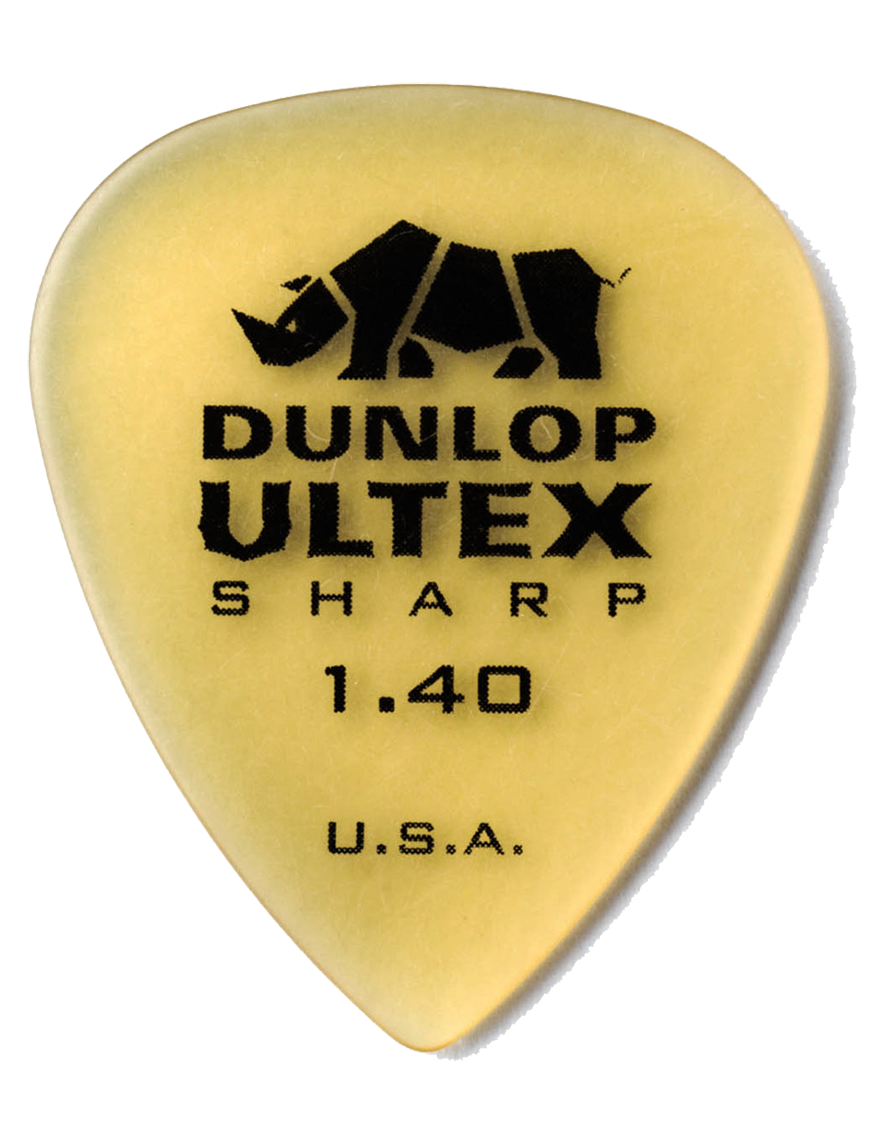 Dunlop® 433 Ultex® Sharp Uñetas Calibre: 1.4mm Miel | Bolsa:  36 Unidades