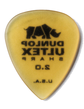 Dunlop® 433 Ultex® Sharp Uñetas Calibre: 2.0mm Miel | Bolsa:  36 Unidades