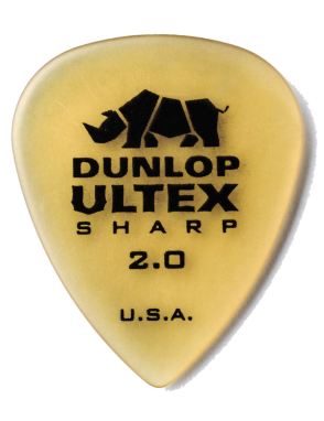 Dunlop® 433 Ultex® Sharp Uñetas Calibre: 2.0mm Miel | Bolsa:  36 Unidades