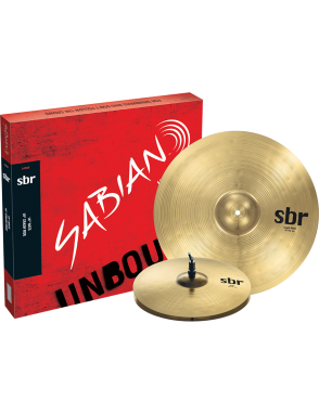 SABIAN® SBR5002 Set Platillos SBR Pack: Hi-Hat 14" Crash/Ride 18"