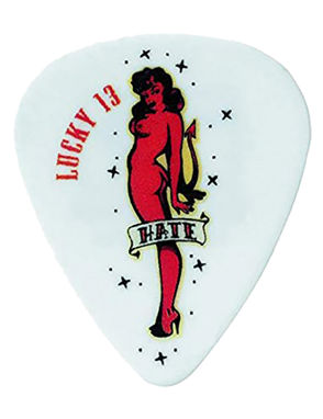 Dunlop® Lucky 13 Uñetas Tortex® 08 Hate Girl Calibre: .73mm | Bolsa: 24 Unidades