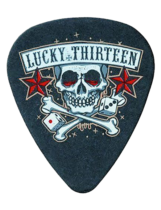 Dunlop® Lucky 13 Uñetas Tortex® 11 Skull Dice Calibre: .73mm | Bolsa: 24 Unidades