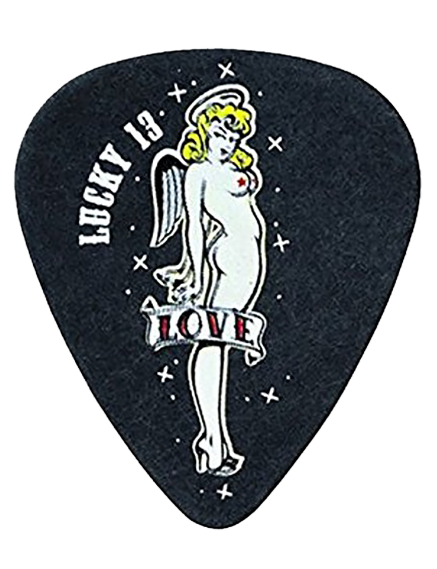Dunlop® Lucky 13 Uñetas Tortex® 09 Love Girl Calibre: 1.0mm | Bolsa: 24 Unidades