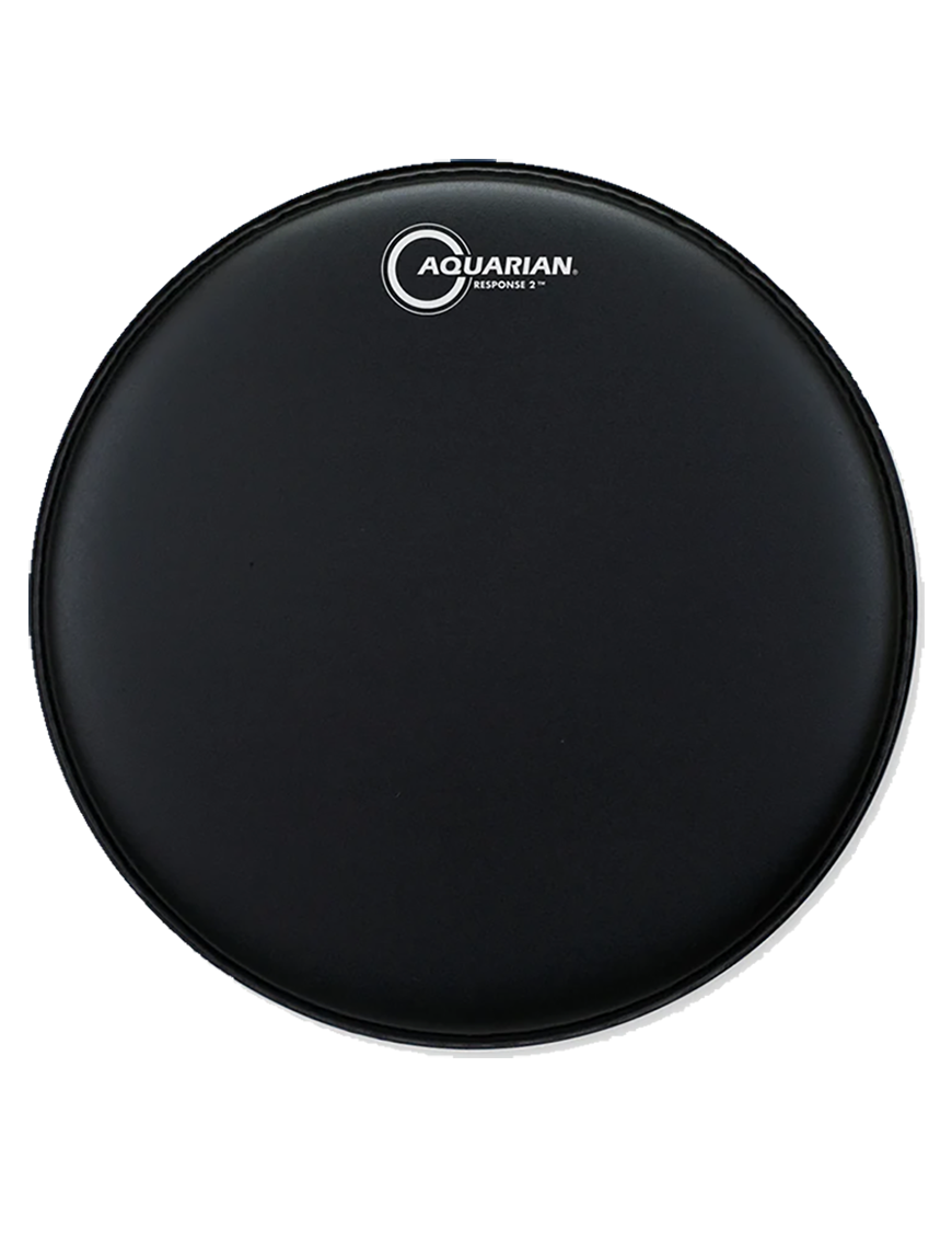 Aquarian® TCRSP2-22BK RESPONSE 2™ Parche Bombo 22" Texture Coated™ Poroso Negro | 2-Capas 7/7