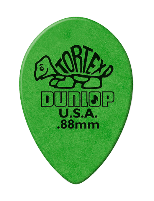 Dunlop® 423 Tortex® Small TearDrop Uñetas Calibre: .88mm Verde | 12 Unidades Dunlop® 423 Tortex® Small TearDrop Uñetas Calibre: .88mm Verde | 12 Unidades
