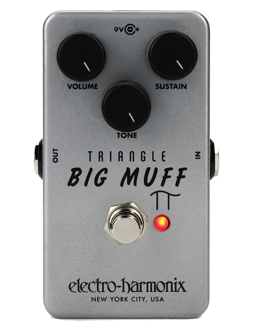 Electro-harmonix® TRIANGLE BIG MUFF Pedal Guitarra Fuzz Distortion Sustainer
