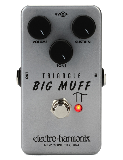 Electro-harmonix® TRIANGLE BIG MUFF Pedal Guitarra Fuzz Distortion Sustainer