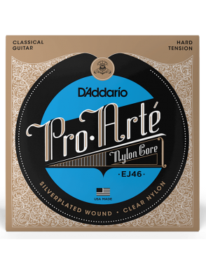 D'Addario EJ46 Cuerdas Guitarra Clásica Nylon Pro Arté Tensión Fuerte 28.5-44
