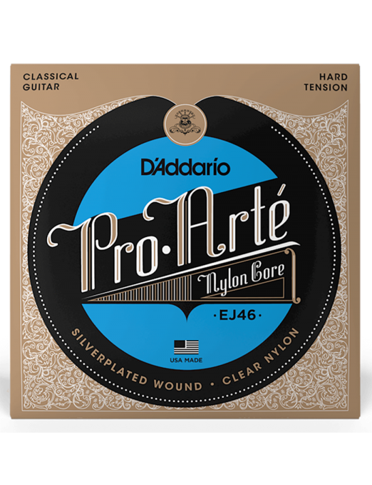 D'Addario EJ46 Cuerdas Guitarra Clásica Nylon Pro Arté Tensión Fuerte 28.5-44