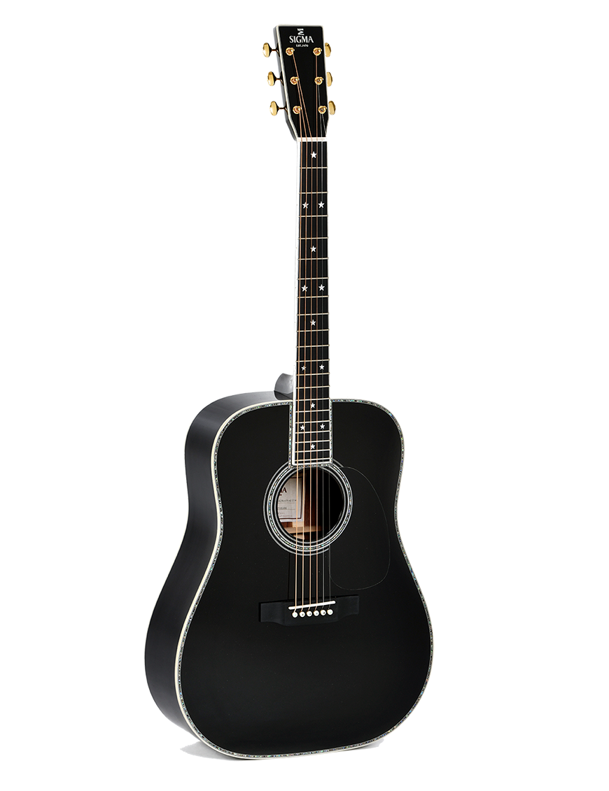 Sigma® DT-42 Nashville Guitarra Dreadnought Electroacústica Fishman® Softcase | Black
