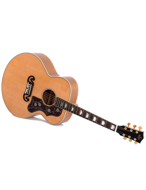 Sigma® GJA-SG200 Grand Jumbo Guitarra Electroacústica Fishman®  Softcase | Natural