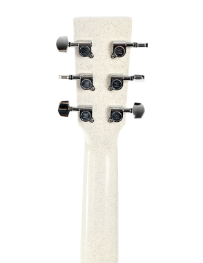 Sigma® GM-1E Glitter Guitarra Grand OM Electroacústica Fishman® | White/Silver