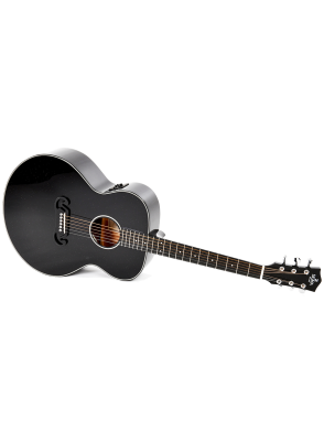 Sigma® GM-1E Glitter Guitarra Grand Jumbo Electroacústica Fishman® | Black