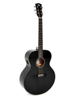 Sigma® GM-1E Glitter Guitarra Grand Jumbo Electroacústica Fishman® | Black