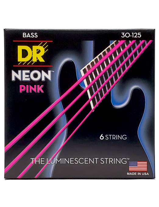 DR NEON™ Pink 30-125 Cuerdas Bajo Eléctrico 5 Cuerdas Medium | Rosado DR NEON™ Pink 30-125 Cuerdas Bajo Eléctrico 5 Cuerdas Medium | Rosado