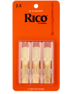 Rico by D'Addario RJA0325 Cañas Saxo Alto Dureza 2.5 Pack: 3 Unidades