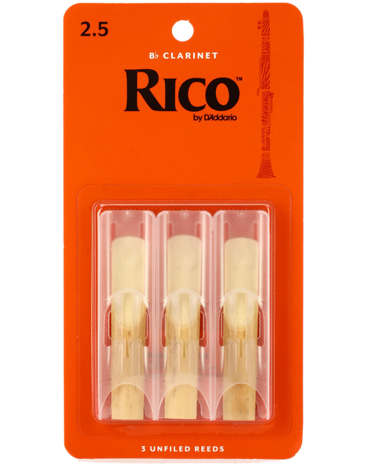 Rico by D'Addario RJA0325 Cañas Saxo Alto Dureza 2.5 Pack: 3 Unidades