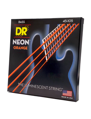 DR NEON™ Orange 45-105 Cuerdas Bajo Eléctrico Medium | Naranjo